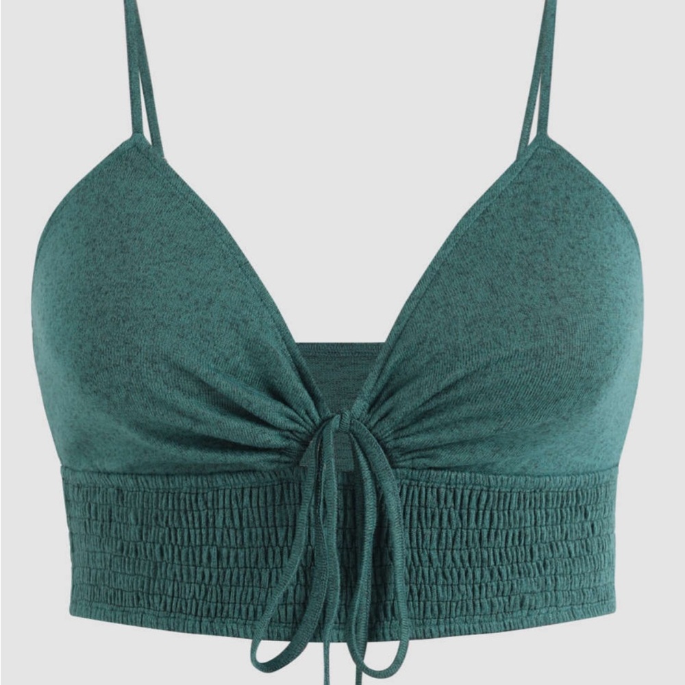 Cider Teal Strappy Bralette